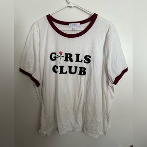 plus size forever 21 girls club tshirt *will dewrinkle before shipping*